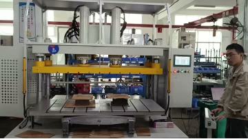 high precision double workingtable four column servo hydraulic press for cutting, forming, stamping use
