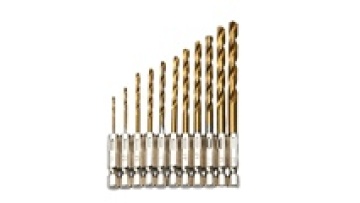 13Pcs Titanium Coated Drill Bit Set Hex Shank 1.5mm 6.5mm Hexagonal Handle Twist Drill1