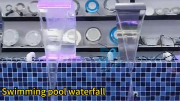 DEWY Custom Swimming Pool Waterfall