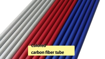 Wholesale high quality 3k round matte colorful carbon tube carbon fiber color tube factory1