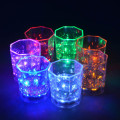 2020 LED Lamp Plastic Transparent Cups Bar Club Wine Glass Flashing Octagonal Luminous Mugs Light Glow Beer Glasses For Party