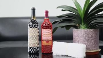Plastic Mesh Protective Sleeve Net for Wine Bottle