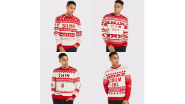 red and white sweatshirt