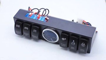 6 Rocker Switch Panel with Control System Wiring Harness Toggle Switch for Jeep Wrangler JK JKU 2007-20181