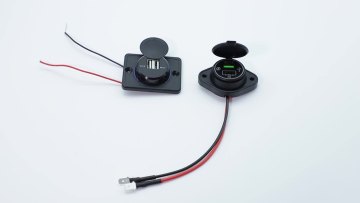 12V USB Outlet USB Socket Power Outlet with LED DC 12V-24V Dual USB Socket for Car Ship Boat Yacht Marine1