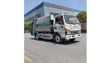 Zero Emission JAC 4X2 8cbm Electric Powered Compressed Refuse Truck1