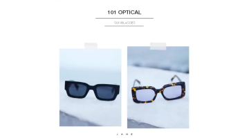 Square Shape Acetate  Unisex Sunglasses 