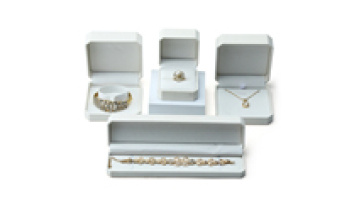 Hanhong wholesale custom luxury jewelry packaging box earrings bracelet storage box white leather necklace ring jewelry box1