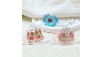 Customization Holographic Acrylic Customized Rotating Acrylic Ring Anime Desktop Decoration1