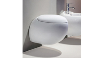 Modern Bathroom Wall Hung Toilet Bowl - Sanitary Ware Rimless One Piece WC Set1