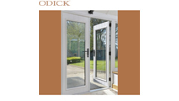 China Aluminium Double Hinge Swing Casement Doors Double Glazed Glass Tempered Casement Aluminum Frame Patio  Door1