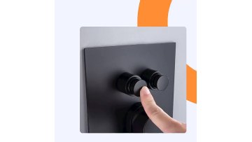 Good Quality Matte Black Shower System 8 inch Wall Mounted Rainfall Shower Heads with Handheld Shower Faucet1