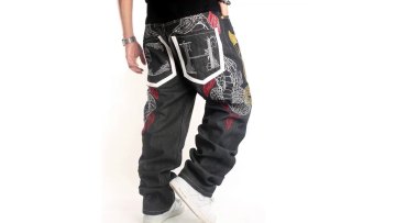 2022 New Trendy Hip Hop Style Embroidered Plus Size Men's Jeans1