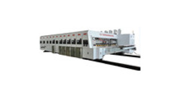 Vaccum transfer high speed lead edge feed flexo print slot die-cut with fold glue machine for making corrugated cardboard carton1