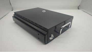 Portable Steel Handgun Lock Box with Key Lock & Carry Handle