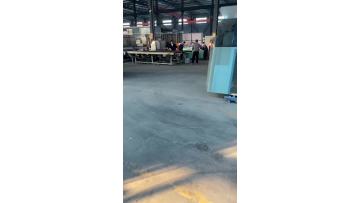 Laminated glass is being produced