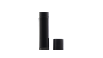10g Black PP Plastic Lip Balm Tube with cap