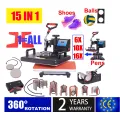 15 In 1 Heat Press Machine,Sublimation Printer/shoe Transfer Machine Pen Heat Press For Mug/Cap/T shirt/shoe/bottle/pen/football