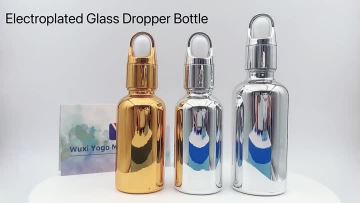 30ml glass UV gold dropper bottle 