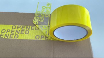 yellow tamper evident total transfer tape