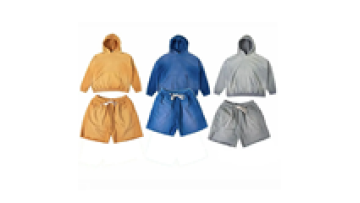 Custom graphic pattern vintage acid wash Gradient short and hoodie 2 piece set tracksuit sweat track suit men1