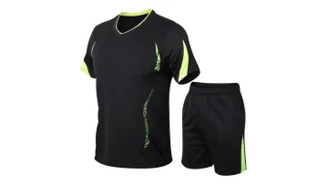 Casual Sports Suit/Loose Round Neck Men's Short-Sleeved T-Shirt/Two-Piece Thin and Breathable1