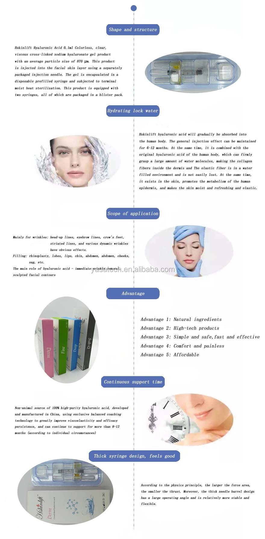 Dermal Filler Hyaluronic Acid Breast Buttock Enlargement
