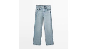 Women's high waisted wide leg jeans
