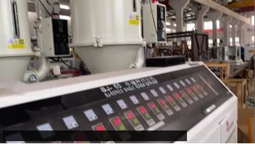 PE dual wall corrugated pipe extrusion line 