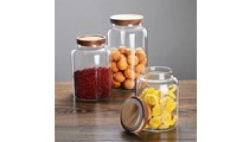 1200ml/200ml/2500ml Custom Large Style Kitchen Food Spice High Borosilicate Glass Container Storage Jars With Lids1