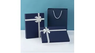 Advanced Exquisite Ribbon Birthday Gift Box and Bag Wholesale Custom Luxury Custom Printed Logo1
