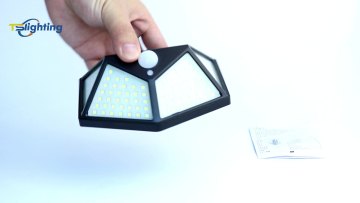 Super Bright Solar Lamp 1000lm IP65 PIR motion Waterproof home solar light sensor Outdoor solar security garden wall light1
