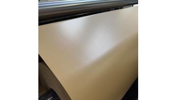 Livite 520gsm dark maize-yellow PVC coated liners tent materials for outdoor camping is in production.