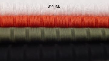 Popular textiles dyed sportswear knit polyester clothing rib fabric price1