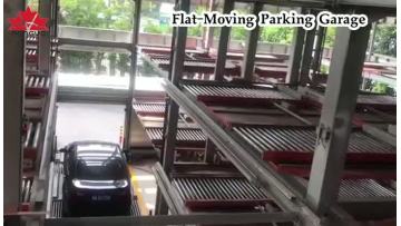 Automatic flat mobile parking system