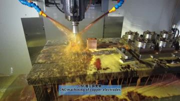 CNC machining of copper electrodes