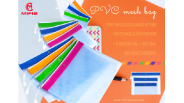 PVC mesh Zip Bags 