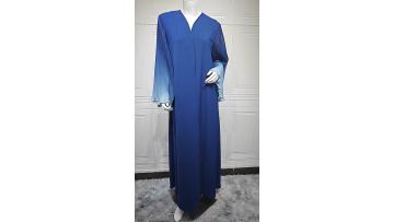 Fashion Kimono Abaya with Pleated Bell Sleeves MQ202 (1)