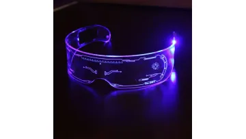 Charming Peach Heart-Shaped Sunglasses with EL Light for Prom1