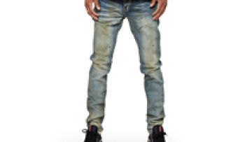 Customizable High Quality Acid Wash Irregular Bleach Splatter Distressed Medium Stretch Skinny Jeans For Men1