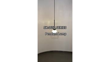 Minimalist glass dining hanging light