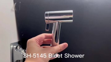 Universal Muslim SHATAFF Chrome Bidet Hose Douche Hand Shower Spray Toilet Hand Held Bidet Spray Kit1