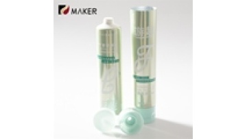 Biodegradable Aluminum Mascara Tube, 50ml, Hot Printed, Silver, Luxury Cosmetic Packaging1