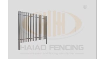 High quality durable easily assembled galvanized steel angle iron palisade fencing prices1