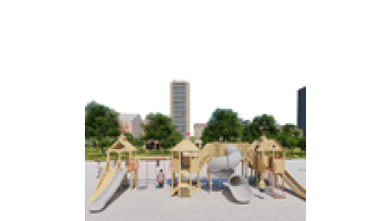 Large Wooden Slide for Kindergarten Outdoor Playground1