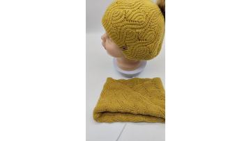 CF-T-0015 knitted beanie and scarf set (1)