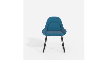 Dining Furniture Single Sofa Living Room Chair Hot Selling Factory Armrest Velvet Lounge Bedroom Metal Chair Living Room Chair