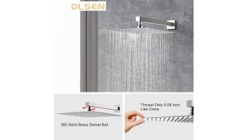 Hot Sale High Quality Stainless Steel Concealed Square Shower Mixer Black in-wall Shower Mixer Taps for Bathroom on Amazon1