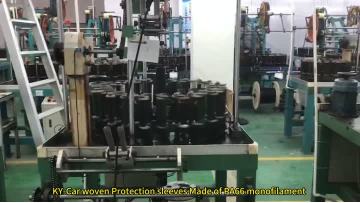 Automobile braided protective sleeve