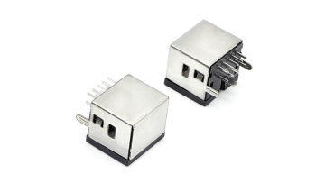 MINI DIN female socket 90 degree DIP